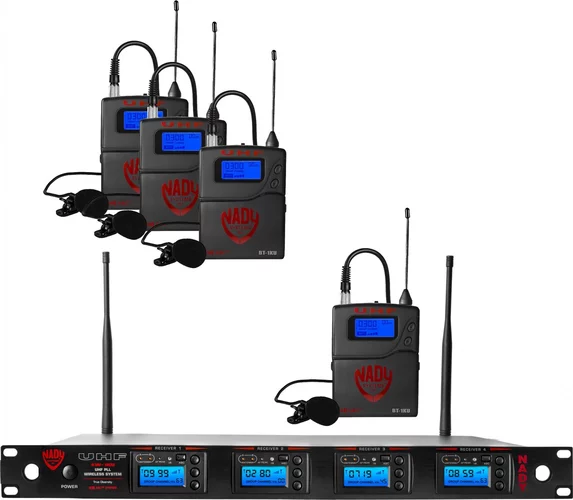 Nady 4W-1KU LT Quad True Diversity 1000-Channel Professional UHF Wireless System