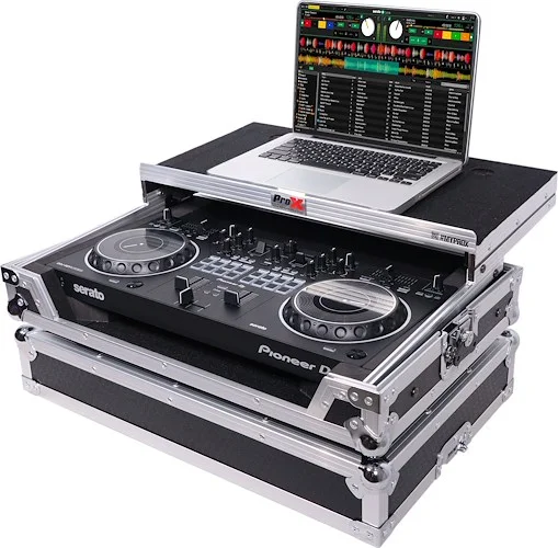 Pro X Flight Case for Pioneer DDJ-REV1 Digital Controller W-Sliding Laptop Shelf