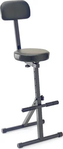 Professional, multi-purpose musician's high-throne with backrest