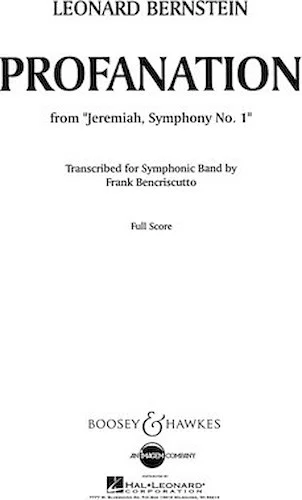 Profanation - from Jeremiah, Symphony No. 1