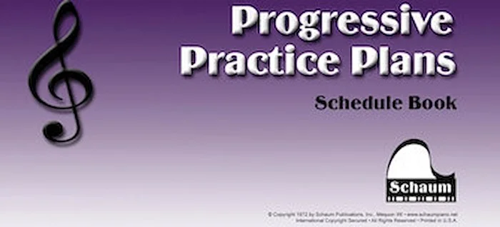 Progressive Practice Plans - Schedule Book