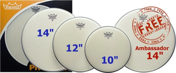 ProPack (10", 12", 14" Ambassador Coated + FREE 14" BA-0114-00)