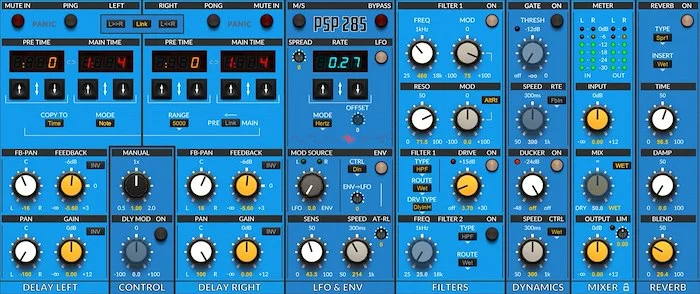PSP 285 (Download)<br>PSP 285 can produce an extremely wide variety of delay-based effects.