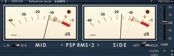 PSP TripleMeter (Download) <br>PSP TripleMeter 3 in 1: VU, RMS & PPM