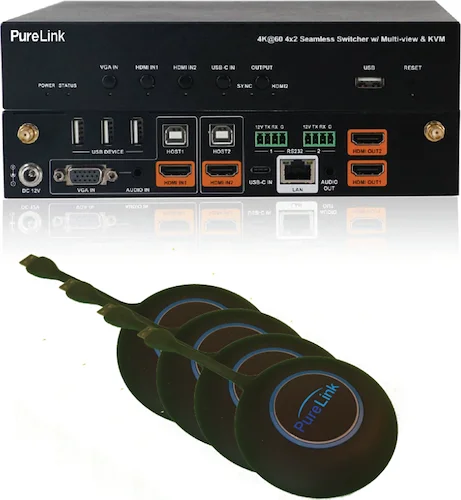 Purelink COLLABORA-8-4K8-Source UHD 4K Multiviewer wi