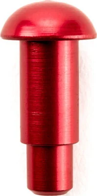 PUSH PIN, ANODIZED RED