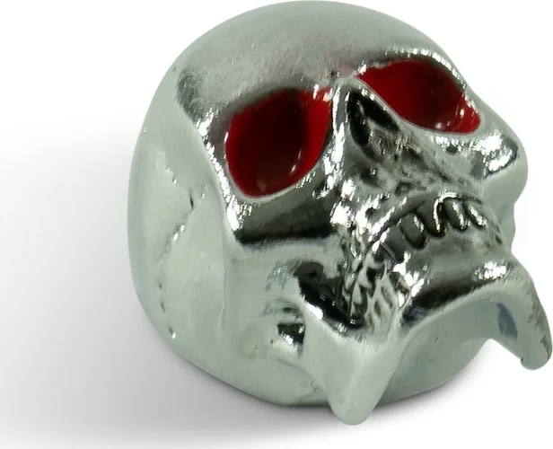 Q-Parts Jumbo Skull Knob II - Bloodshot Chrome