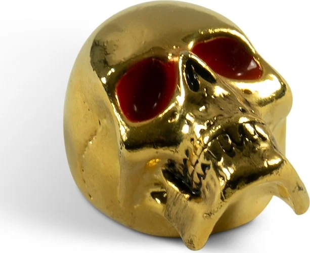 Q-Parts Jumbo Skull Knob II - Bloodshot Gold