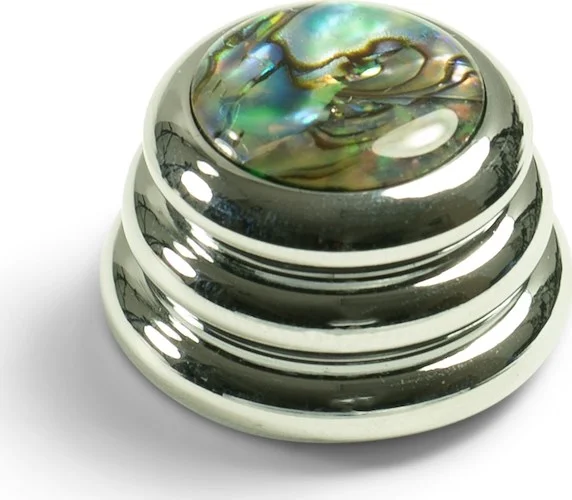 Q-Parts Knobs With Abalone Inlay - Ringo Chrome