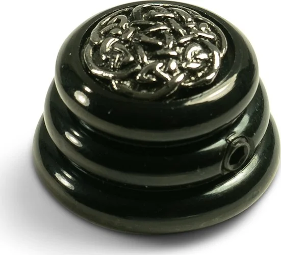 Q-Parts Knobs With Celtic Weave Inlay - Ringo Black