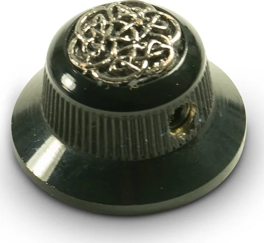 Q-Parts Knobs With Celtic Weave Inlay - UFO Black