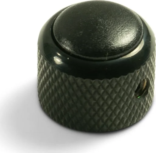 Q-Parts Knobs With Ebony Inlay - Dome Black