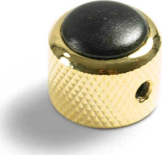 Q-Parts Knobs With Ebony Inlay - Dome Gold