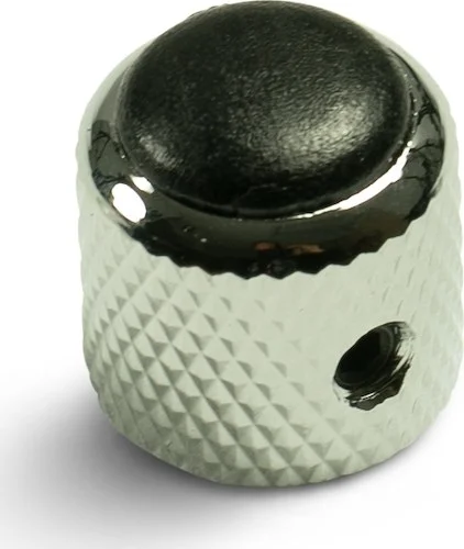 Q-Parts Knobs With Ebony Inlay - Mini Dome Chrome