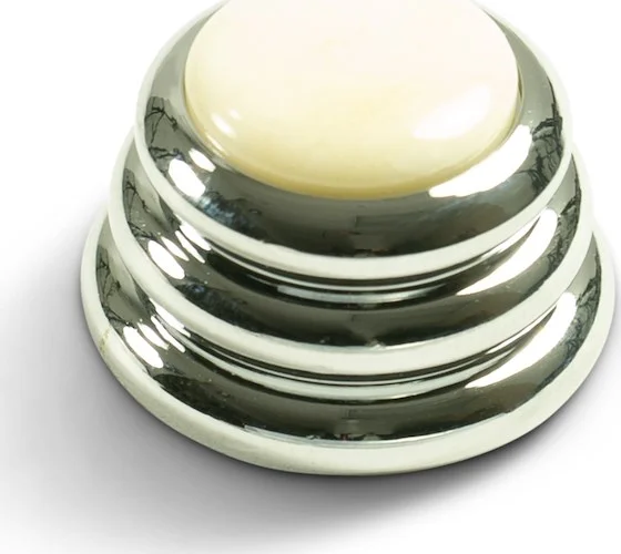 Q-Parts Knobs With Ivory Inlay - Ringo Chrome