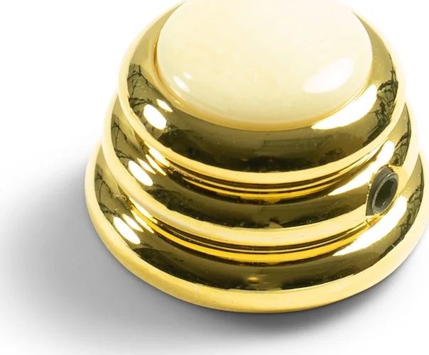 Q-Parts Knobs With Ivory Inlay - Ringo Gold