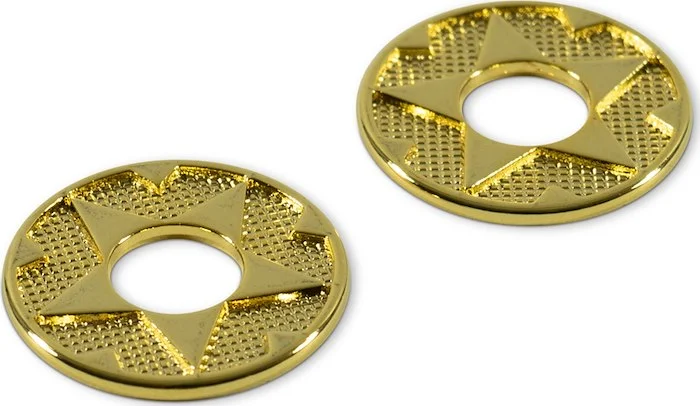 Q-Parts Straplock Ring Set With Western Design - Gold