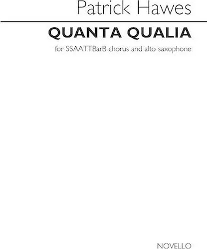 Quanta Qualia - Version for VOCES8 (SSAATTBB and Alto Saxophone)