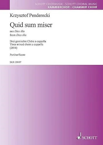 'Quid sum miser' from Dies illa