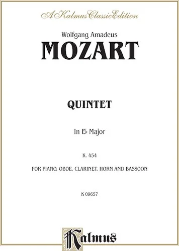 Quintet in E-flat, K. 452: For Piano, Oboe, Clarinet, Horn and Bassoon