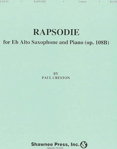 Rapsodie - for E-Flat Alto Saxophone and Piano