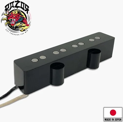 Razor® Buraddo mun Blood Moon Bridge Pickup for Jazz Bass® - Black<br>