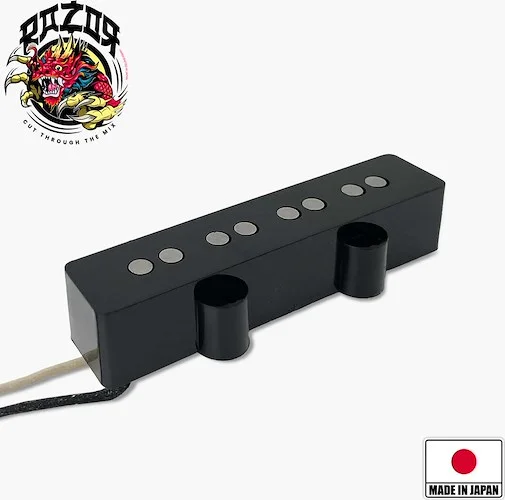 Razor® Buraddo mun Blood Moon Neck Pickup for Jazz Bass® - Black<br>