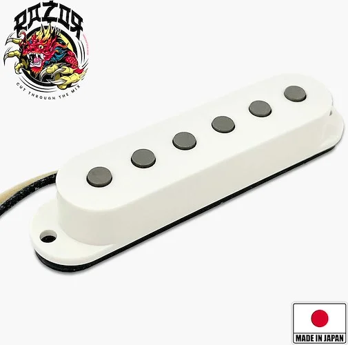 Razor® Buraddo mun Blood Moon Pickup for Stratocaster® - White<br>