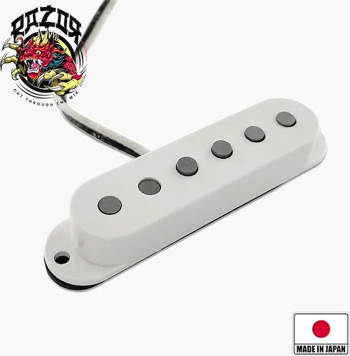 Razor® Mangetsu Full Moon Bridge Pickup For Stratocaster® - White<br>