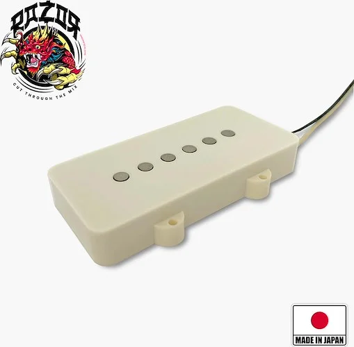 Razor® Mangetsu Full Moon Bridge Pickup For Jazzmaster® - Aged White<br>