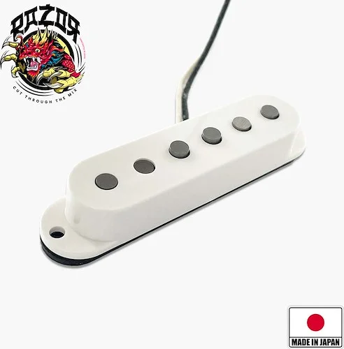 Razor® Mangetsu Full Moon Neck Pickup For Stratocaster® - White<br>