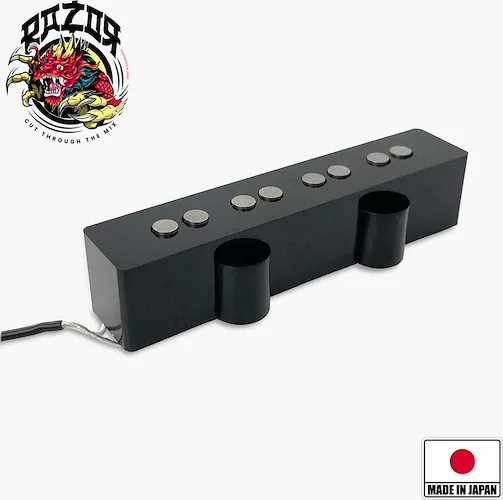 Razor® Mangetsu Full Moon Neck Pickup for Jazz Bass® - Black<br>