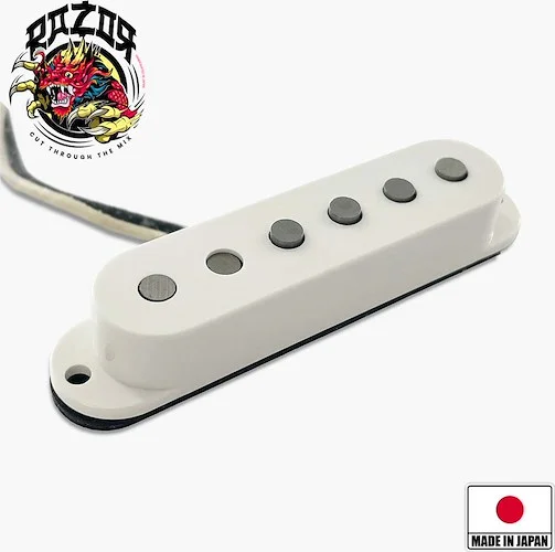 Razor® Mangetsu Full Moon Reverse Middle Pickup For Stratocaster® - White<br>