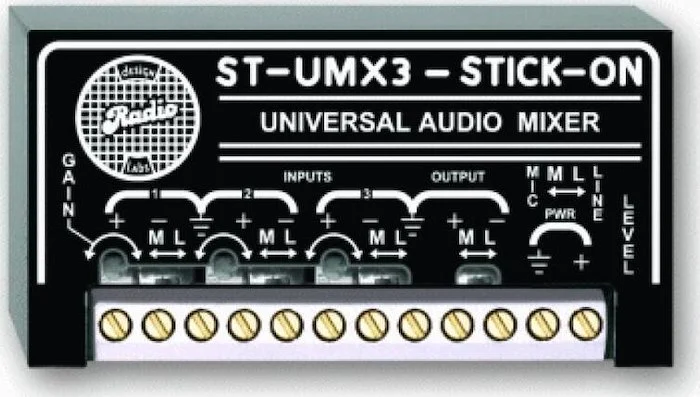 RDLST-UMX3Universal Mixer 3 Inputs, line