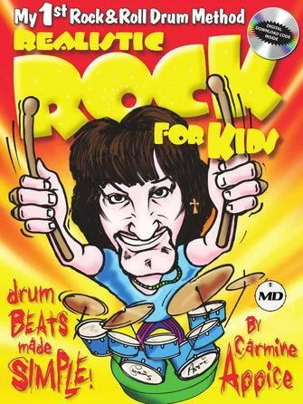 Realistic Rock for Kids - My 1st Rock & Roll Drum Method Drum Beats Made Simple! with Downloadable Content