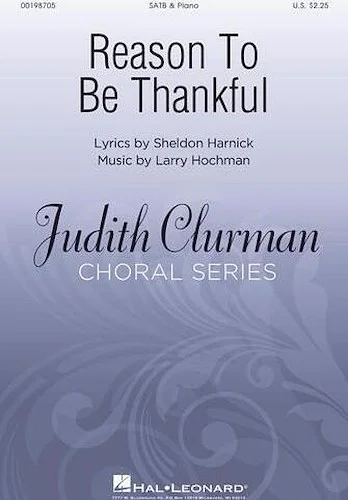 Reason to Be Thankful - Judith Clurman Choral Series