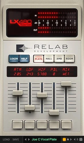 Relab LX480 Essentials (Download) <br>FOUR LEGENDARY REVERB SOUNDS ONE EASY TO USE PLUGIN