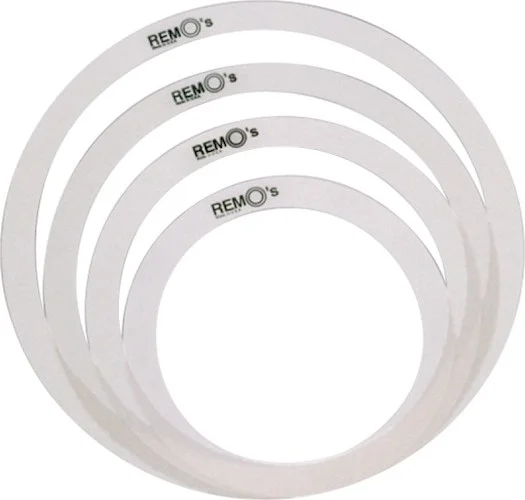 Rem-o-ring set, 4 pieces 1x10", 1x12" + 2x14", for Tom/ Snare/ Floortom