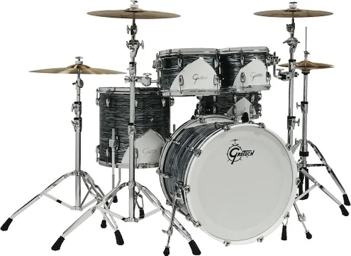 Renown 57 5-Piece Drum Set (22/10/12/16/14) - Silver Oyster Pearl Finish