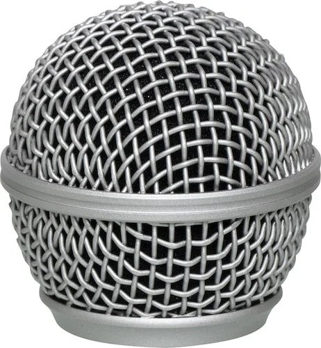 Replacement mesh grille for microphone with spherical head
