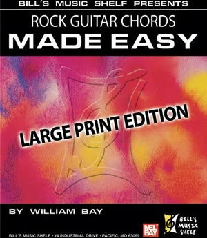 Rock Guitar Chords Made Easy<br>Large Print Edition