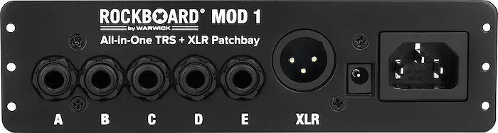 RockBoard MOD 1, 1/4" and XLR (Black & Removable Faceplate)