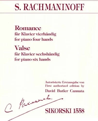 Romance Fur Klavier 4 Hands & Valse Fur Klavier 6 Hands (both For One Piano) - 17 Easy Pieces
Book/CD Pack
