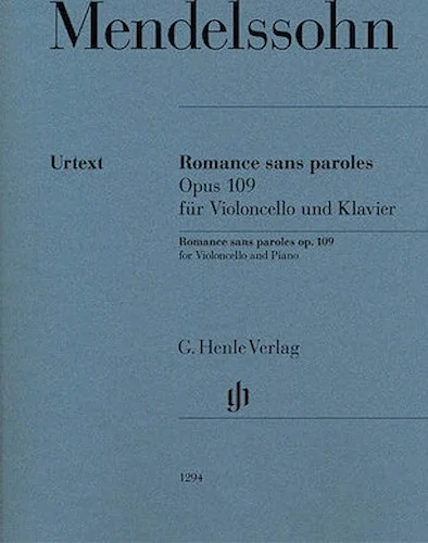 Romances sans paroles, Op. 109