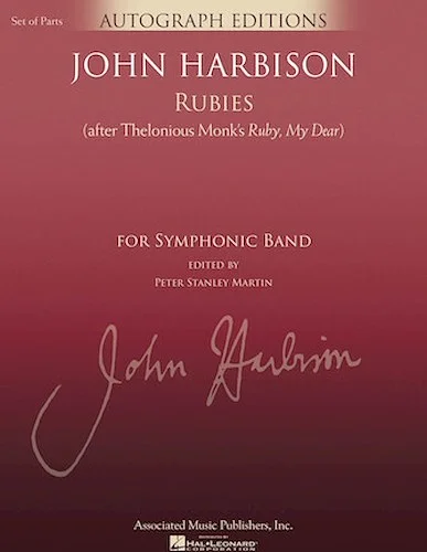 Rubies (After Thelonious Monk's "Ruby, My Dear") - G. Schirmer Autograph Edition