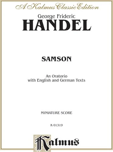 Samson (1743), An Oratorio