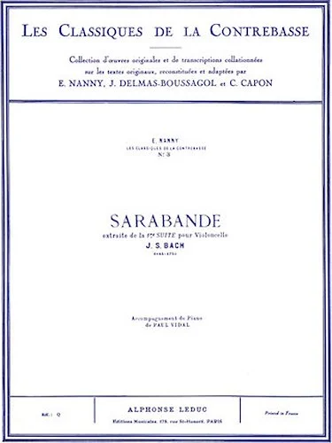 Sarabande - Classiques No. 3
