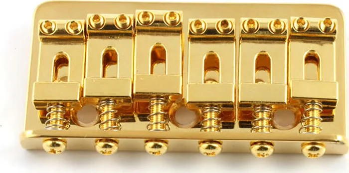 SB-0100 Non-Tremolo Steel Bridge for Strat<br>Gold