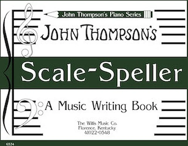 Scale Speller - A Music Writing Book