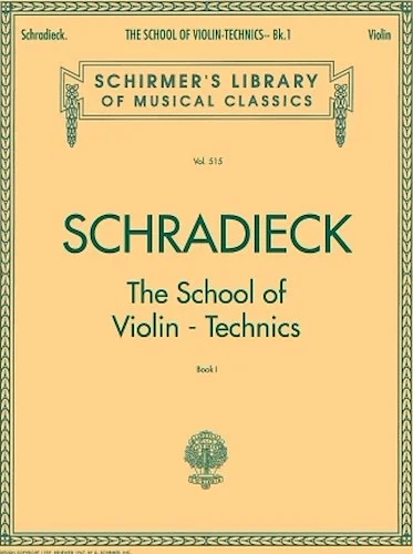 School of Violin Technics - Book 1 - Exercises for Promoting Dexterity